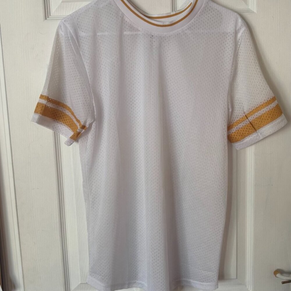 Yellow and White Plain Jersey - Originally 20.00 - AT LOWEST SUGGESTED LISTING